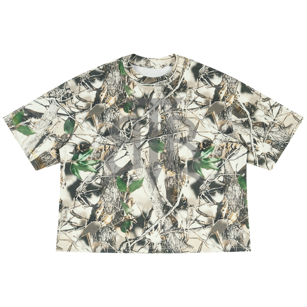 Shop the Signature Cachet Tree Camo Cotton Boxy Tee by Teddy Blaze. 240 GSM realtree cotton boxy t-shirt with subtle Cachet emblem from The Mature Mocha Collection.