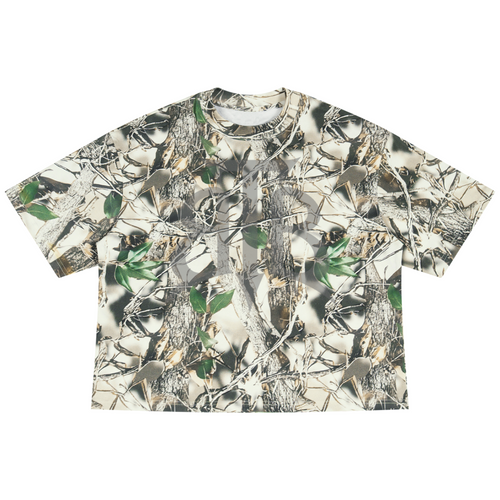Shop the Signature Cachet Tree Camo Cotton Boxy Tee by Teddy Blaze. 240 GSM realtree cotton boxy t-shirt with subtle Cachet emblem from The Mature Mocha Collection.