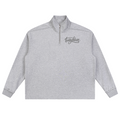 Shop the Signature Fleece Rolled Edge Quarter-Zip by Teddy Blaze. 450 GSM ultra-heavyweight fleece heather grey quarter-zip jumper from ON TOP.