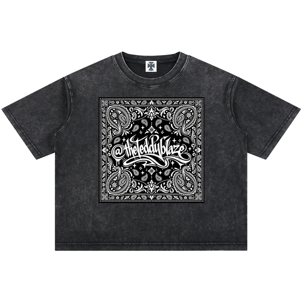 Signature Mineral Wash Boxy Cotton Tee