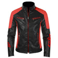 Shop the Signature Sin City Moto Jacket by Teddy Blaze. Black & red PU leather moto jacket featuring ornate Sin City back crest from HIGH ROLLERS OUTERWEAR.