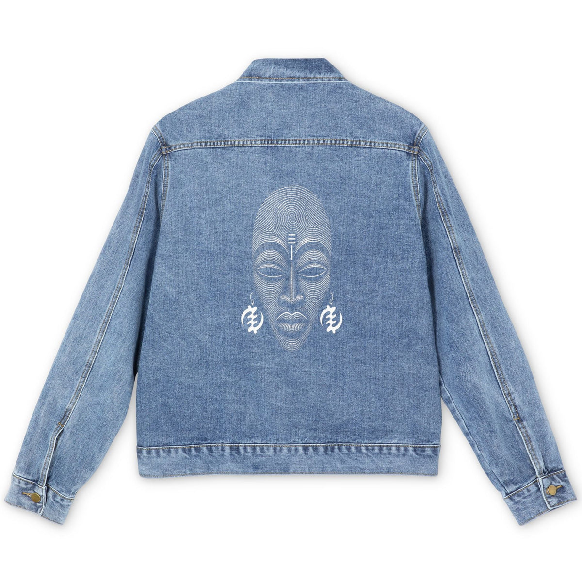 Teddy Blaze Source Code Trucker Jacket | Classic Blue Denim Outerwear Jacket