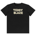 Shop the Taped Classic Tee by Teddy Blaze. 180 GSM cotton-spandex stretch tee with tape logo print reflecting stealth wealth from the TOPS line of The Mature Mocha Collection.