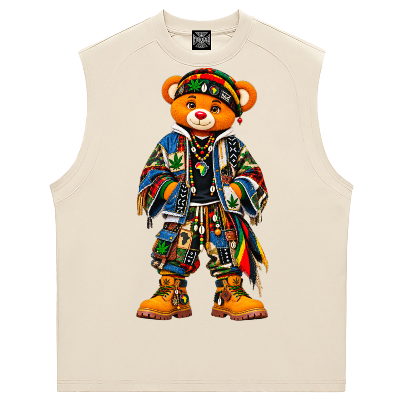Shop the Teddy Blaze Boho ENY Sorona Cooling Tank featuring Teddy Blaze Boho, quick-dry comfort and signature East New York-inspired artwork.