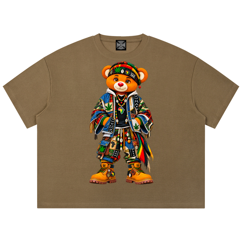 Teddy Blaze Boho ENY Waffle Knit Boxy Tee | MEN OF BLAZE