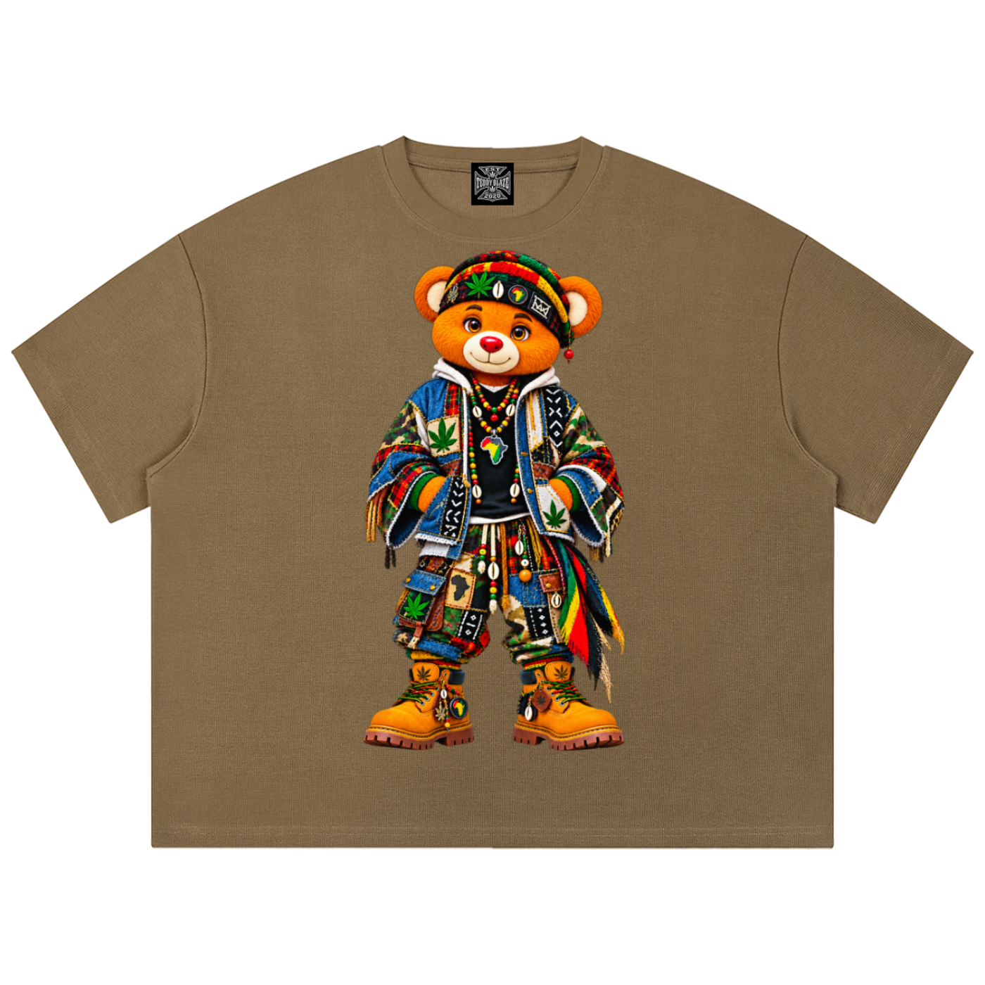 Teddy Blaze Boho ENY Waffle Knit Boxy Tee | MEN OF BLAZE