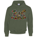 Shop the Teddy Blaze Boho Signature Hooded Jumper, a unisex 8 oz. cotton-blend hoodie featuring signature AfroBohemian artwork printed front and back.