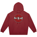 Shop the Teddy Blaze Rising oversized heavyweight hoodie featuring Gye Nyame and Teddy Blaze Samurai artwork in a bold Afrodemia Americana cultural fusion.