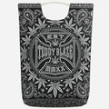 Heavyweight 360 GSM TeddyFlora CruzChek canvas tote featuring the DaCruz Crest, botanical graphics and monochrome Black Ivy styling.