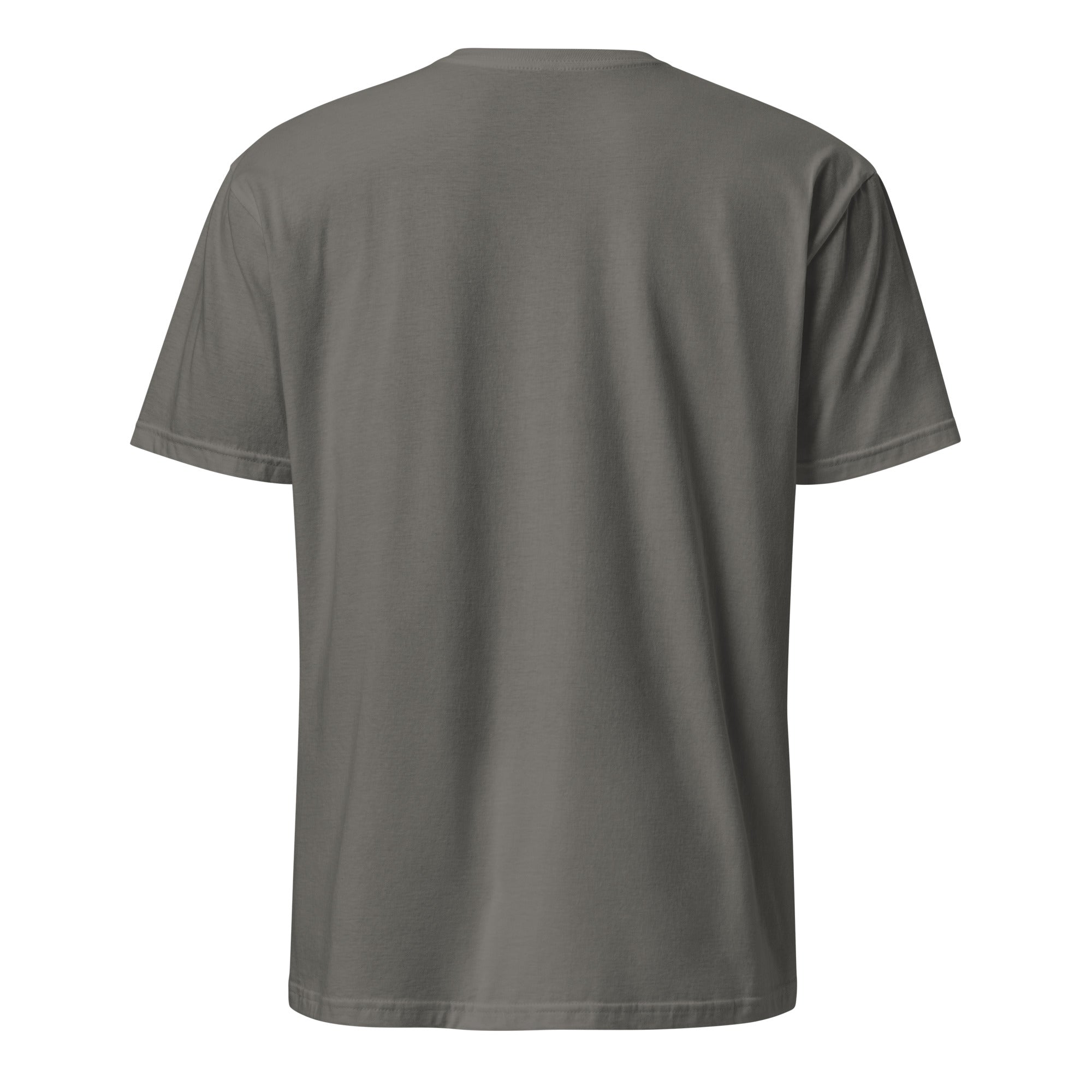 Shop the BlazeCrest Embroidered Cotton Tee by Teddy Blaze. 153 GSM slate gray ring-spun cotton t-shirt featuring THE BLAZECREST from The Mature Mocha Collection.